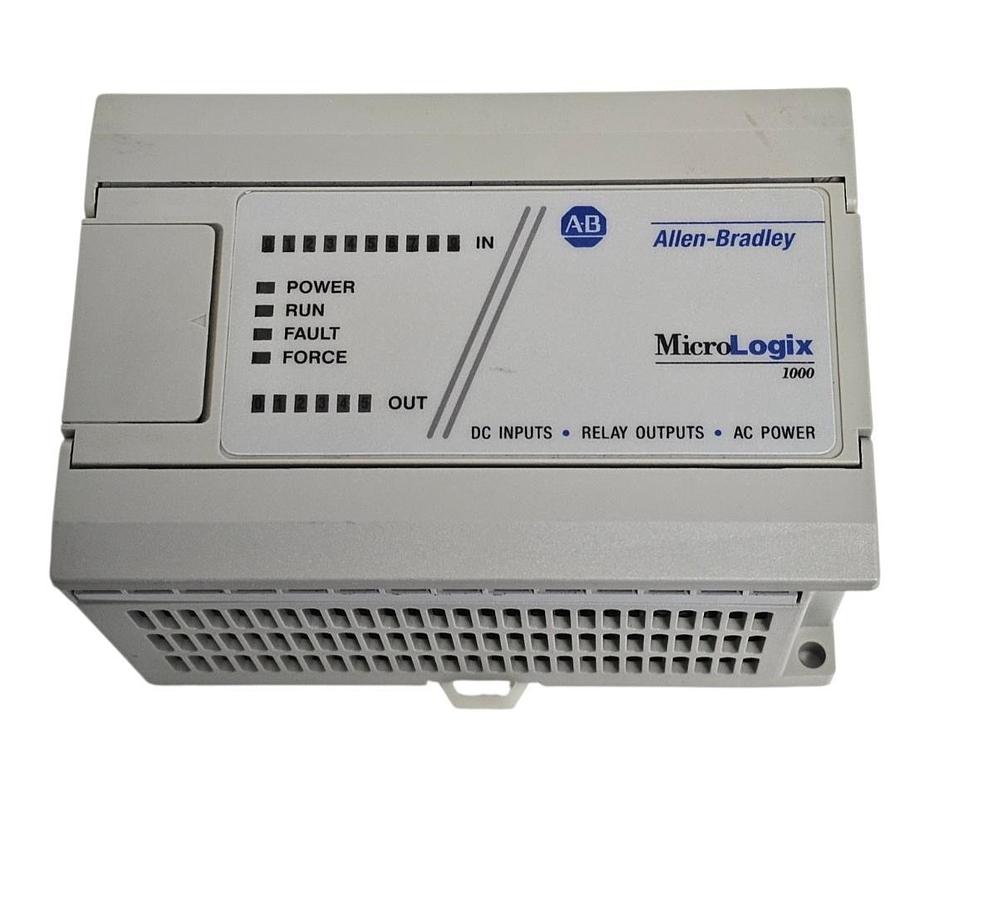 Used ALLEN BRADLEY 1761-L16BWA SER. E FRN: 1.0 MICROLOGIX 1000 CONTROLLER 1761L16BWA