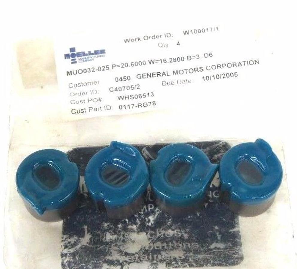 LOT OF 4 NEW MOELLER 0117-RG78 PUNCHES OBL 32 DIA X 25 P=20.6 W=16.28 P/S 10/05