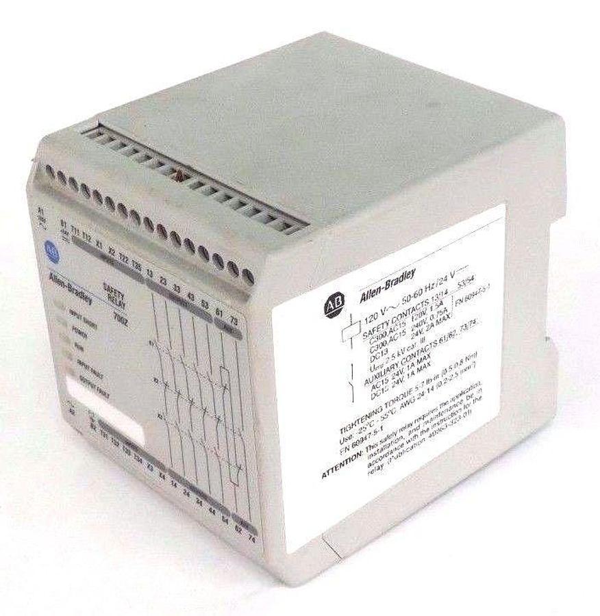 Used ALLEN BRADLEY 700-ZBR520AZ1 SAFETY RELAY SER A 700ZBR520AZ1