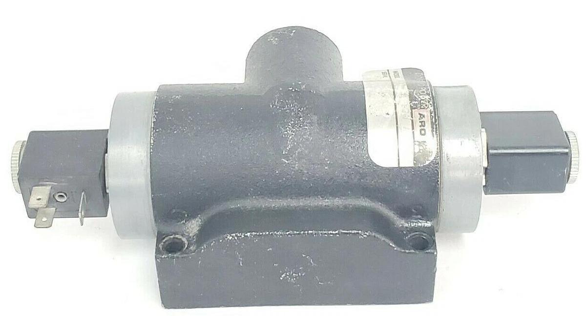 Used ARO FLUID POWER K334SD 120A VALVE K334SD-120A W/ 116 218-33 120V COIL