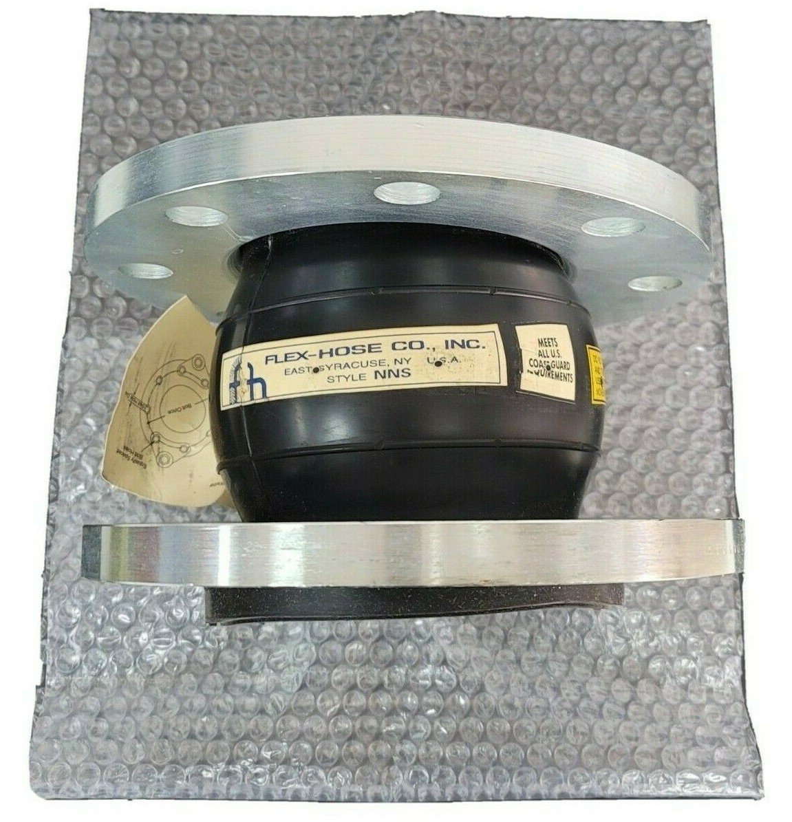 Used NEW FLEX HOSE CO. 4'' I.D.NNS EXPANSION JOINT NNS 1.D.NNS