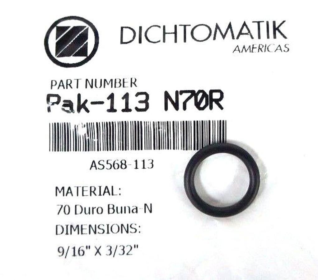 LOT OF 19 NEW DICHTOMATIK PAK-113 N70R O RINGS 9/16" X 3/32" PAK113