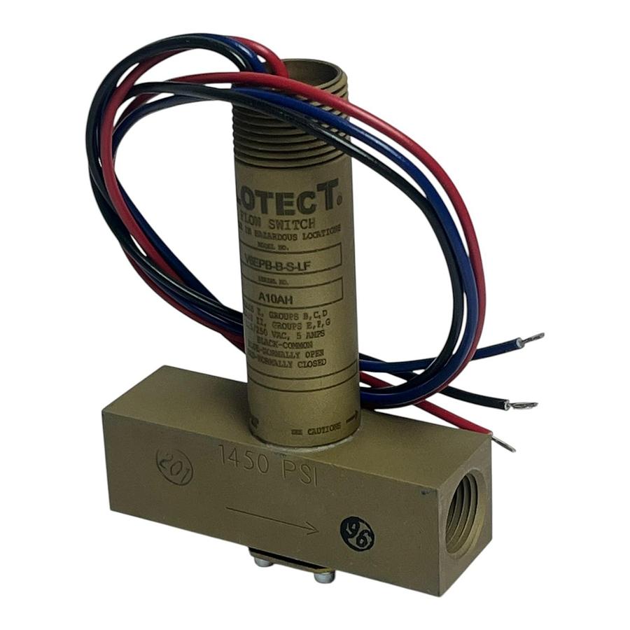 Dwyer Instruments V6EPB-B-S-LF Flotect Explosion-Proof Flow Switch New Surplus