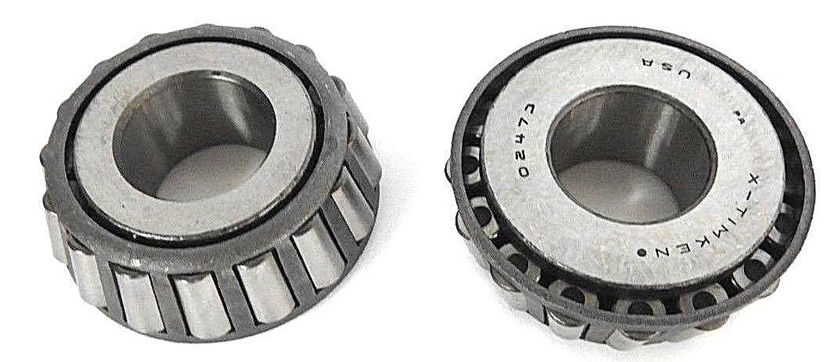 Used LOT OF 2 NEW TIMKEN 02473 BEARING CONE 1INCH BORE 7/8INCH WIDTH