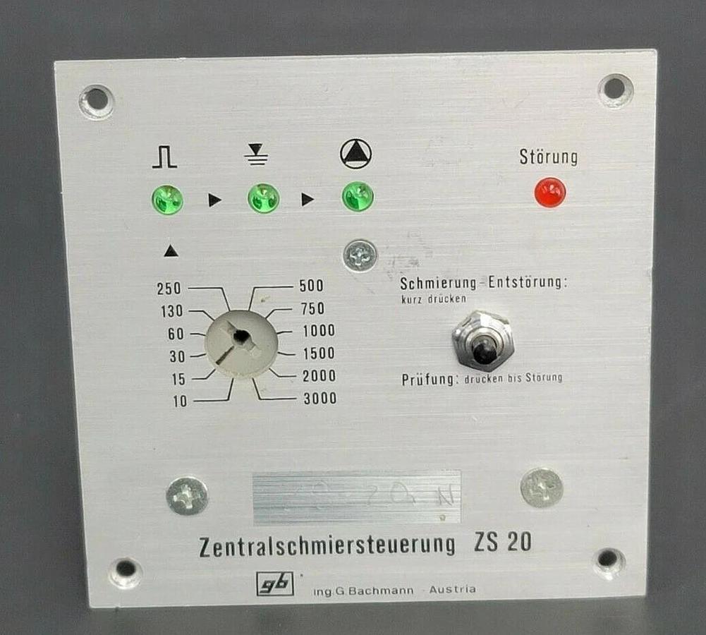 Used G. BACHMANN ZENTRALSCHMIERSTEUERUNG ZS 20