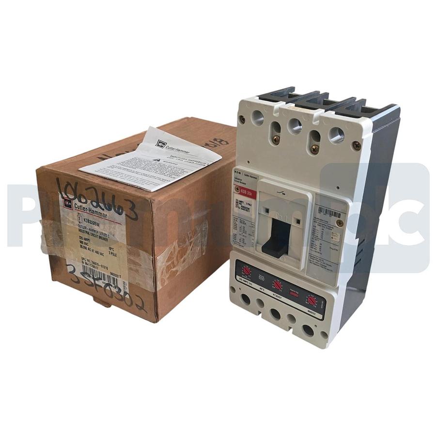 Eaton Cutler-Hammer KDB3225W Series C MCC Circuit Breaker 3P 225A 600V w/ Trip