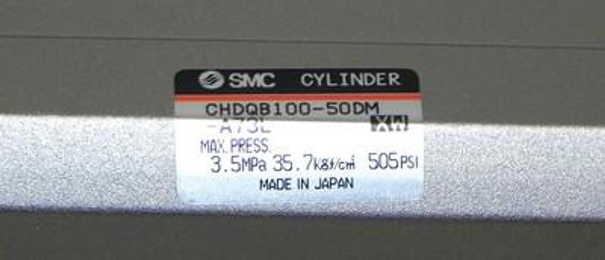 Used NEW SMC CHDQB100-50DM-A73L CYLINDER CHDQB10050DMA73L