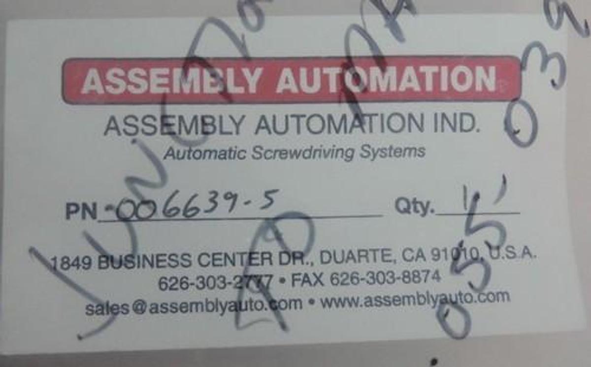 Used NEW ASSEMBLY AUTOMATION 006639-5 ENCODER CABLE