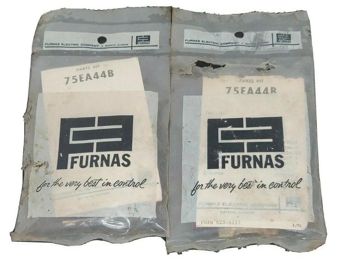 Used LOT OF 2 NEW FURNAS 75EA44B CONTACT KITS 1-POLE