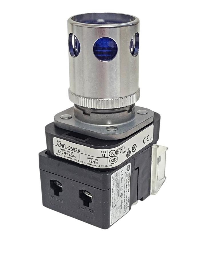 NIB ALLEN BRADLEY 800T-QAH2B PUSH BUTTON BLUE W/ GUARD 800TQAH2B SER. U