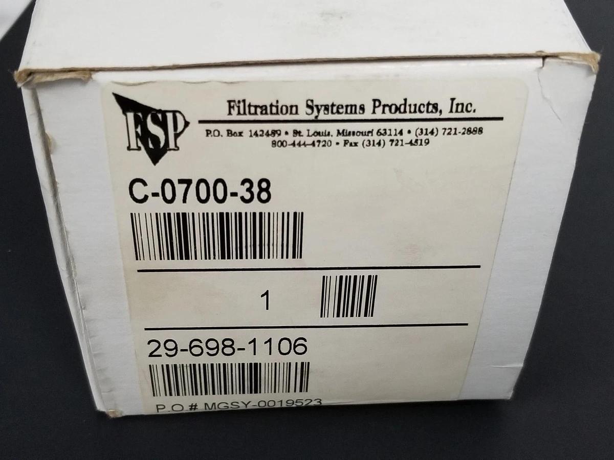 Used NIB FILTRATION SYSTEMS C-0700-38 FILTER ELEMENT 29-698-1106 C070038