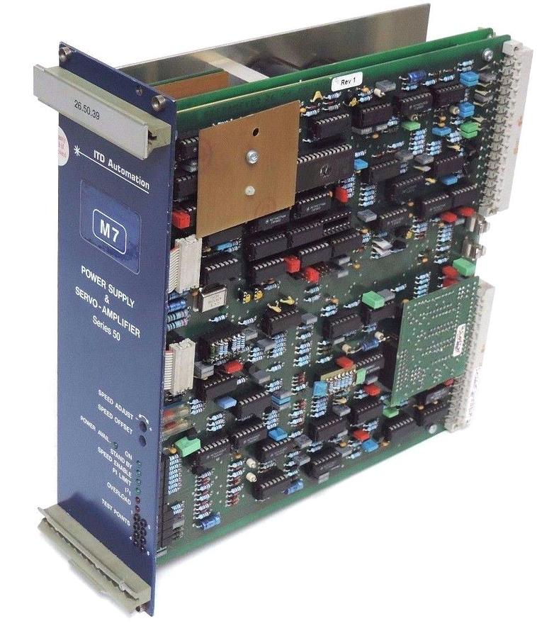 Used ITD AUTOMATION 026.50.39 POWER SUPPLY & SERVO AMPLIFIER 26.50.39, SERIES 50