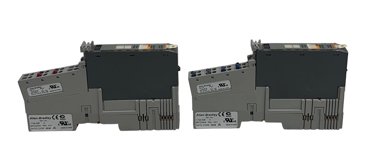 Used 2 ALLEN BRADLEY 1734-OX2 /C POINT I/O RELAY OUTPUT MODULES W/ 1734-MB /A USNP