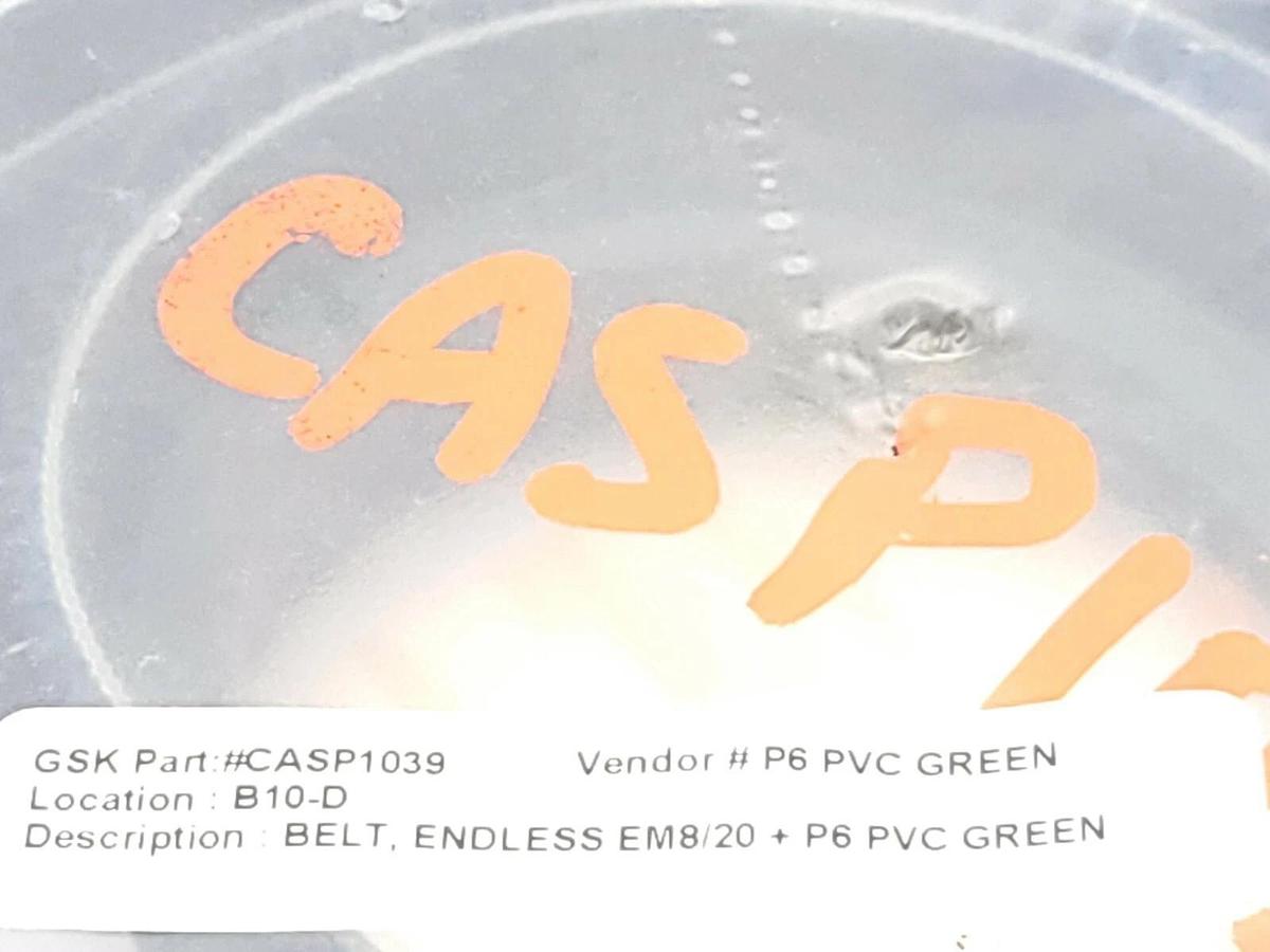 NEW BELT, ENDLESS EM8/20 + P6 PVC GREEN