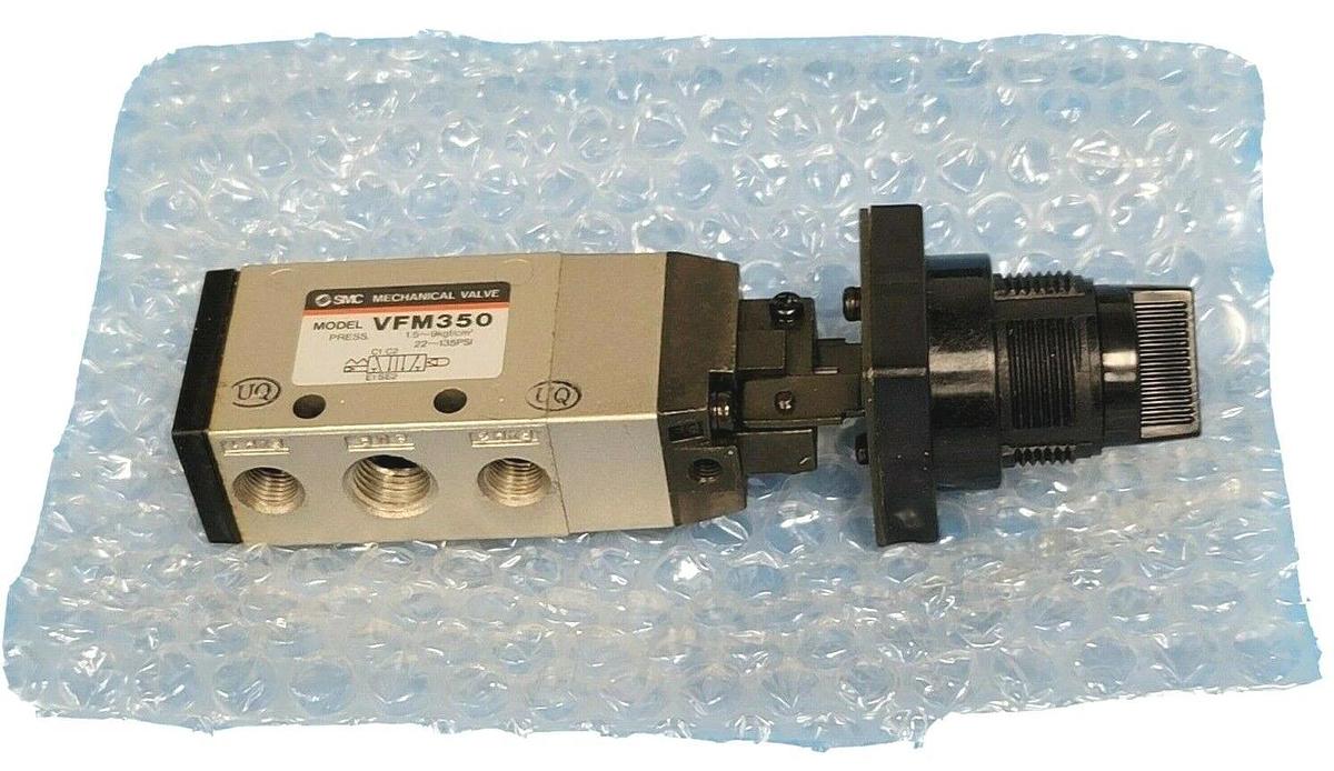 NEW SMC VFM350-02-34B 5-PORT MECHANICAL VALVE - RUBBER SEAL VFM3500234B
