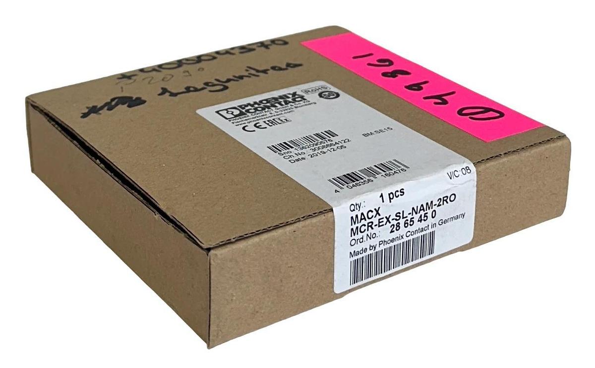 Used PHOENIX CONTACT MACX MCR-EX-SL-NAM-2RO / 2865450 ISOLATION AMPLIFIER 3-WAY NSFS