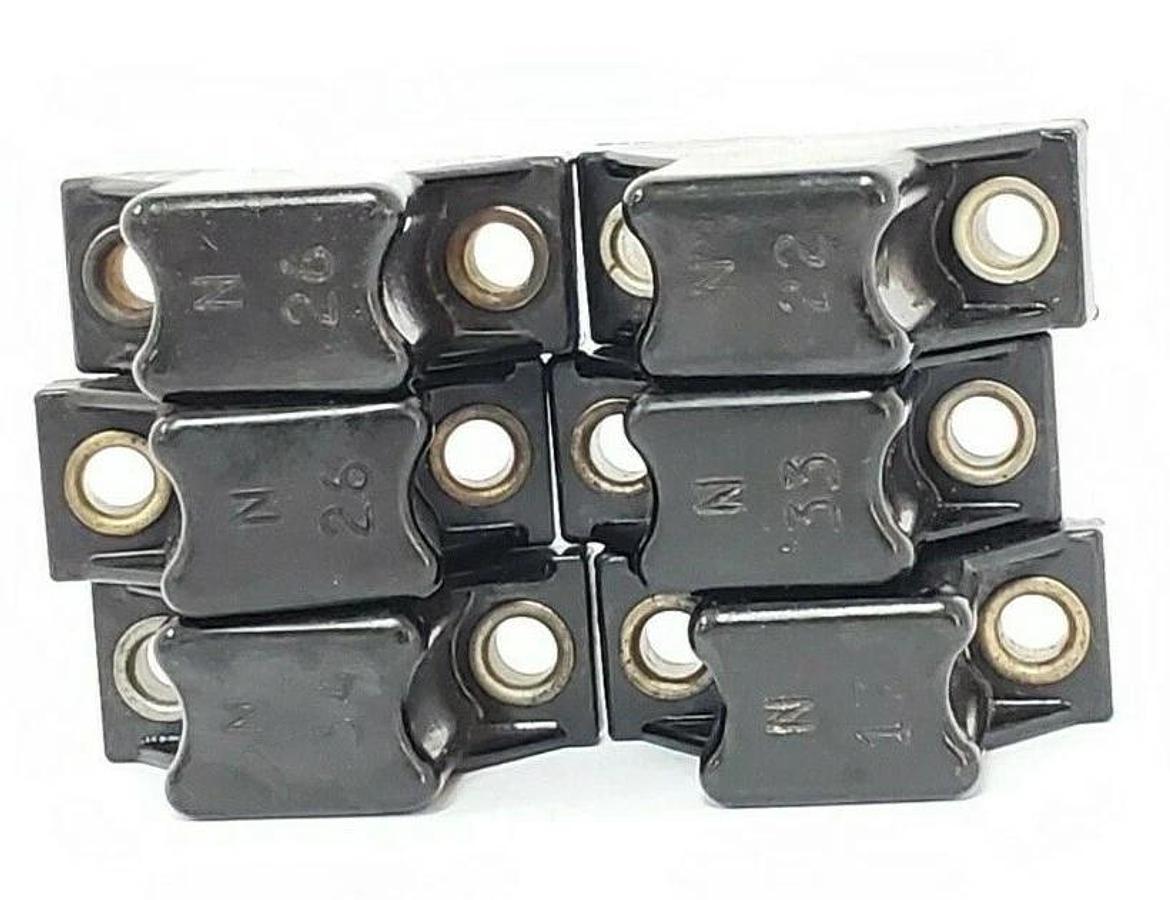Used LOT OF 6 ALLEN BRADLEY HEATER ELEMENTS N17, N26, N33, N22, N34