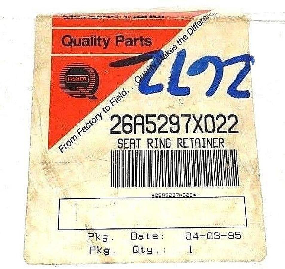 Used NIB FISHER CONTROLS 26A5297X022  SEAT RING RETINER