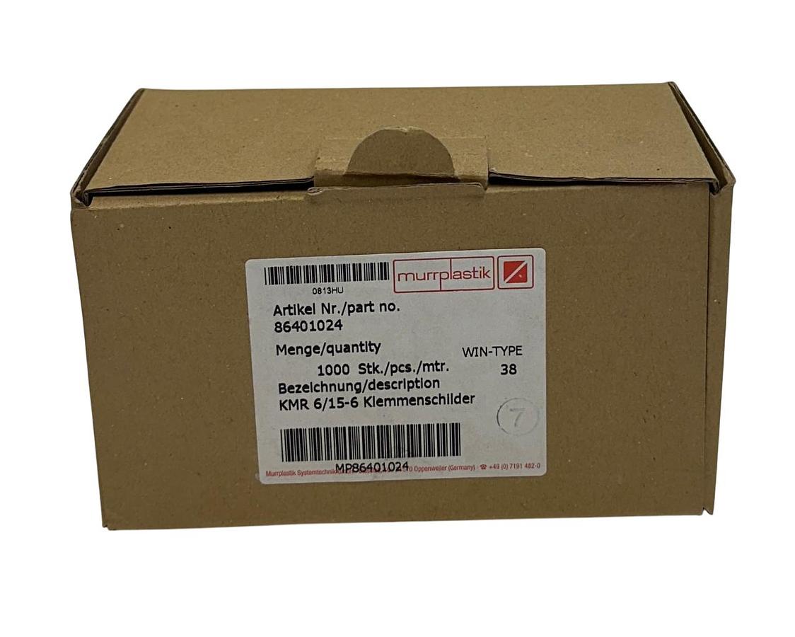 Used 792 MURRPLASTIK 86401024 / MP86401024 / KMR 6/15-6 TERMINAL LABELS OEM NSMP