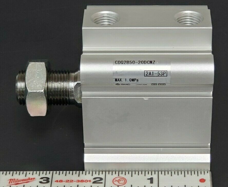 Used NEW SMC CDQ2B50-20DCMZ COMPACT CYLINDER CDQ2B5020DCMZ MAX. 1.0MPa