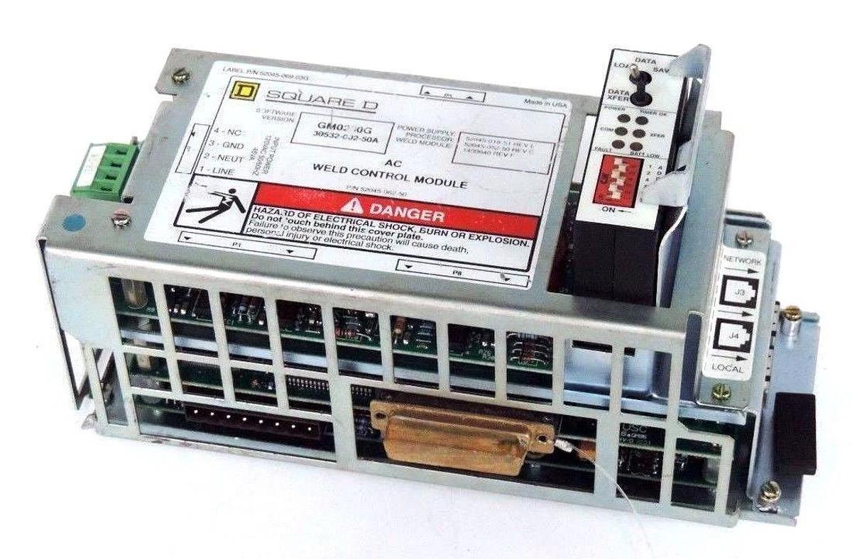 Used SQUARE D 52045-062-50 WELD CONTROL MODULE SOFTWARE VERSION GM0200G 30532-002-50A