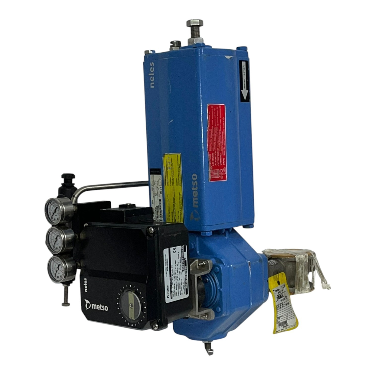 Used Valmet Neles Metso B1JAU8/35L Actuator w/ NE724/S1A-K Positioner & RAA040AS NSNP