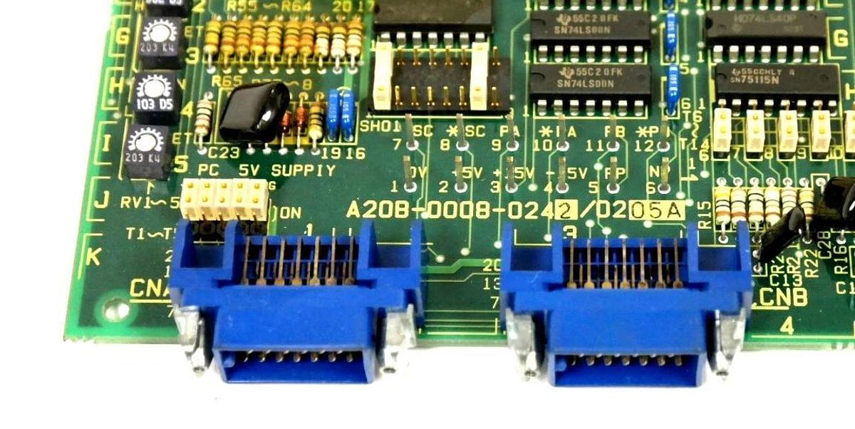Refurbished FANUC A20B-0008-0242/0205A PC BOARD A20B00080242 REPAIRED