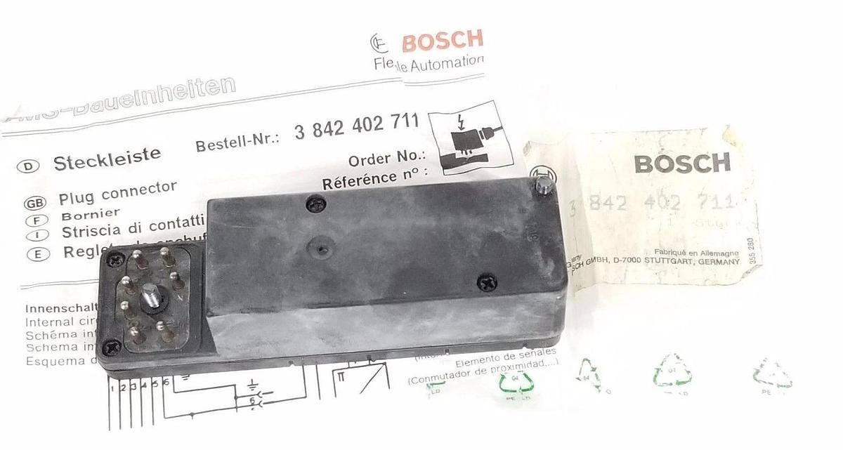 Used BOSCH 3842402711 CONNECTOR STRIP 3 842 402 711, 30V, 5A