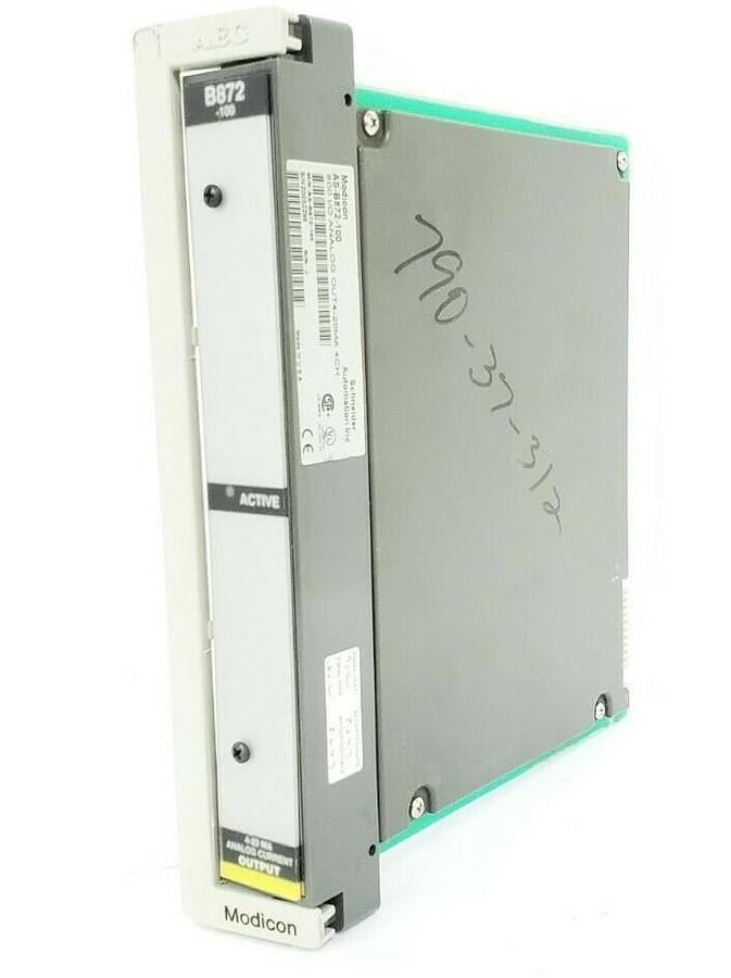 Used SCHNEIDER / MODICON AS-B872-100 ANALOG OUTPUT MODULE 4-20mA 4CH ASB872100