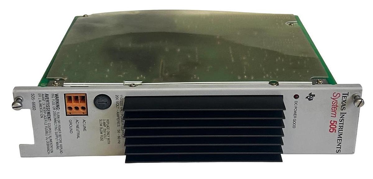 Used TEXAS INSTRUMENTS MODEL 505-6660 / 5056660 System 505 POWER SUPPLY 110/220VAC