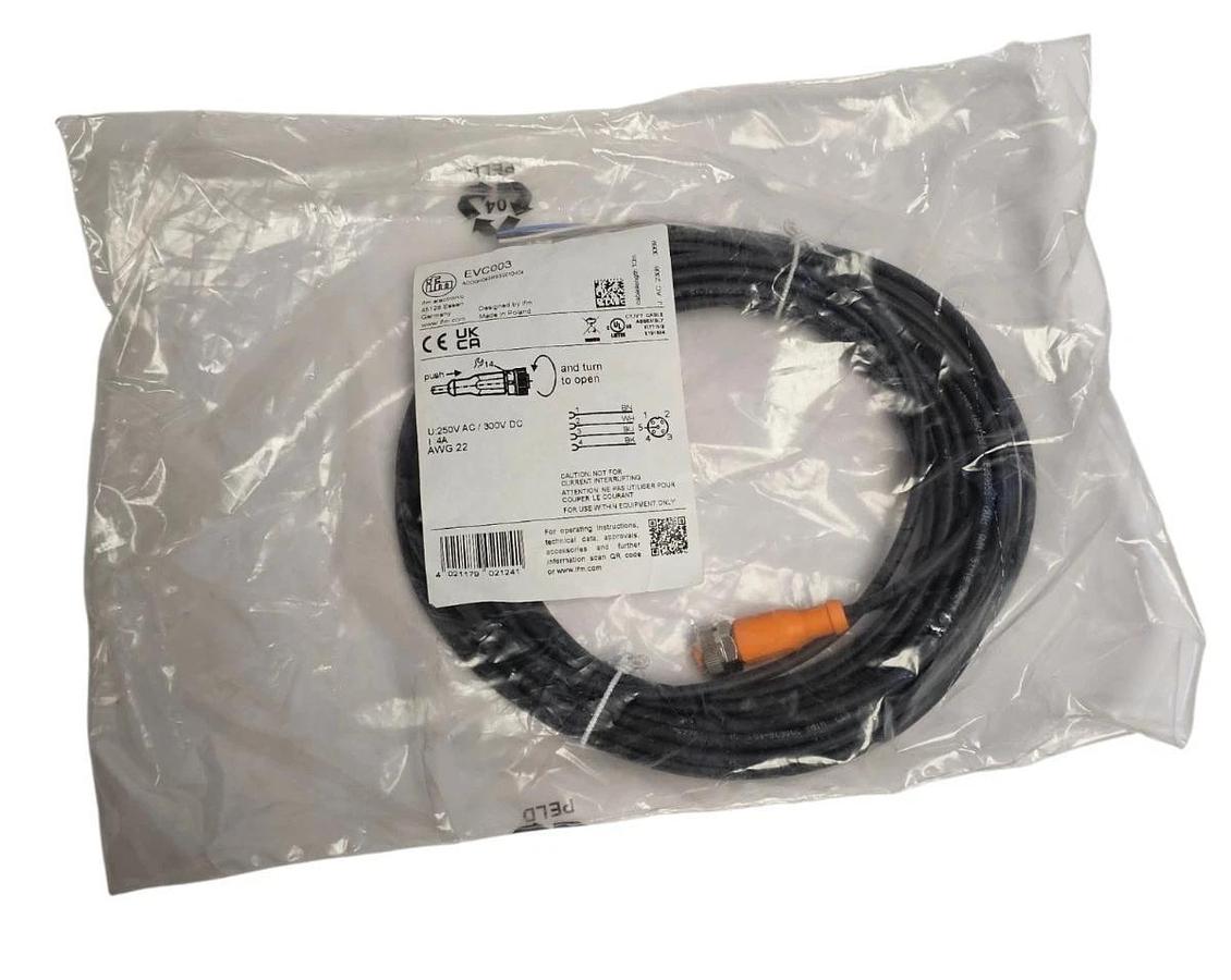Used NEW IFM ADOGH040MSS0010H04 CONNECTING CABLE EVC003 LENGTH 10M