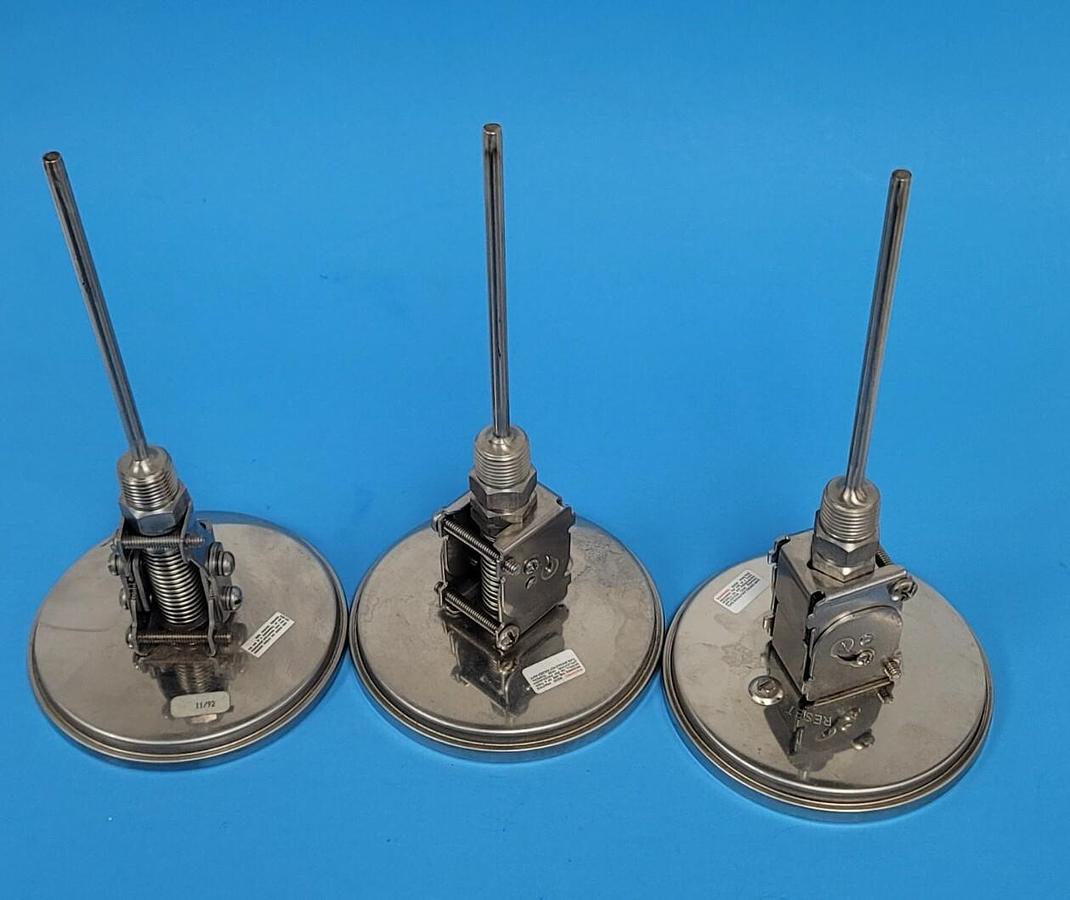 Used 3 NEW ASHCROFT 250-2874 FLUID THERMOMETERS 2502874