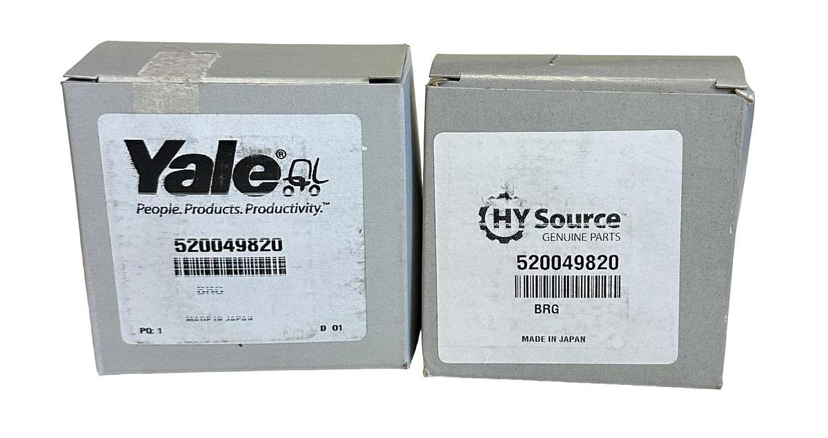 Used 2 NEW YALE 520049820 / YT520049820 OEM TAPERED BEARINGS FOR FORKLIFT