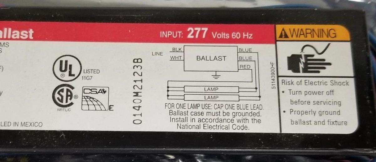 NEW MAGNETEK TRIAD B232I277L-A ELECTRONIC BALLAD 277V, 60HZ, B232I277LA