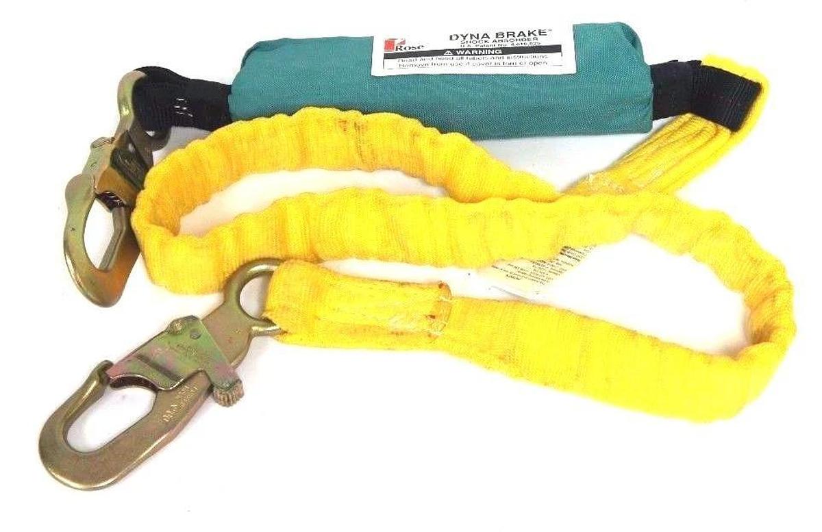 Used NEW MSA ROSE 501572 LANYARD WITH INTEGRAL DYNABRAKE SHOCK ABSORBER