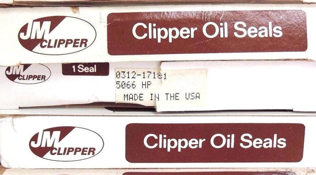 Used LOT OF 6 NIB JM CLIPPER 0312-17181 OIL SEALS 031217181, 5066 HP