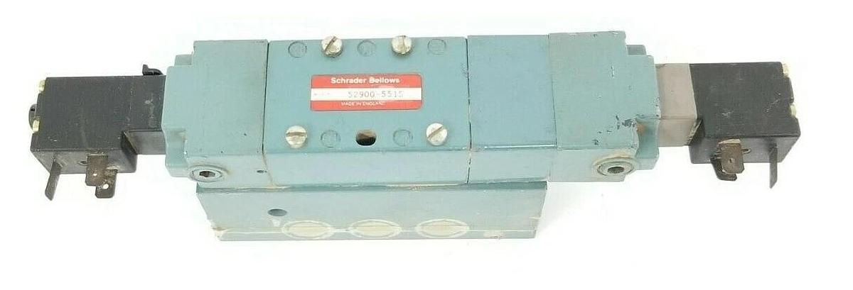 Used SCHRADER BELLOWS 52900-5515 VALVE 529005515, 520008515, 120V 60HZ, 4W
