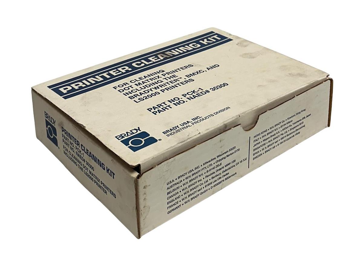 Used BRADY PCK-1 / NAED# 30300 OEM PRINTER CLEANING KIT FOR DOT MATRIX PRINTERS NSMP