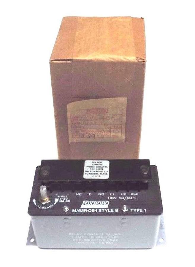 NIB FOXBORO M/63R-OB-I ALARM SAFETY RELAY M63ROBI