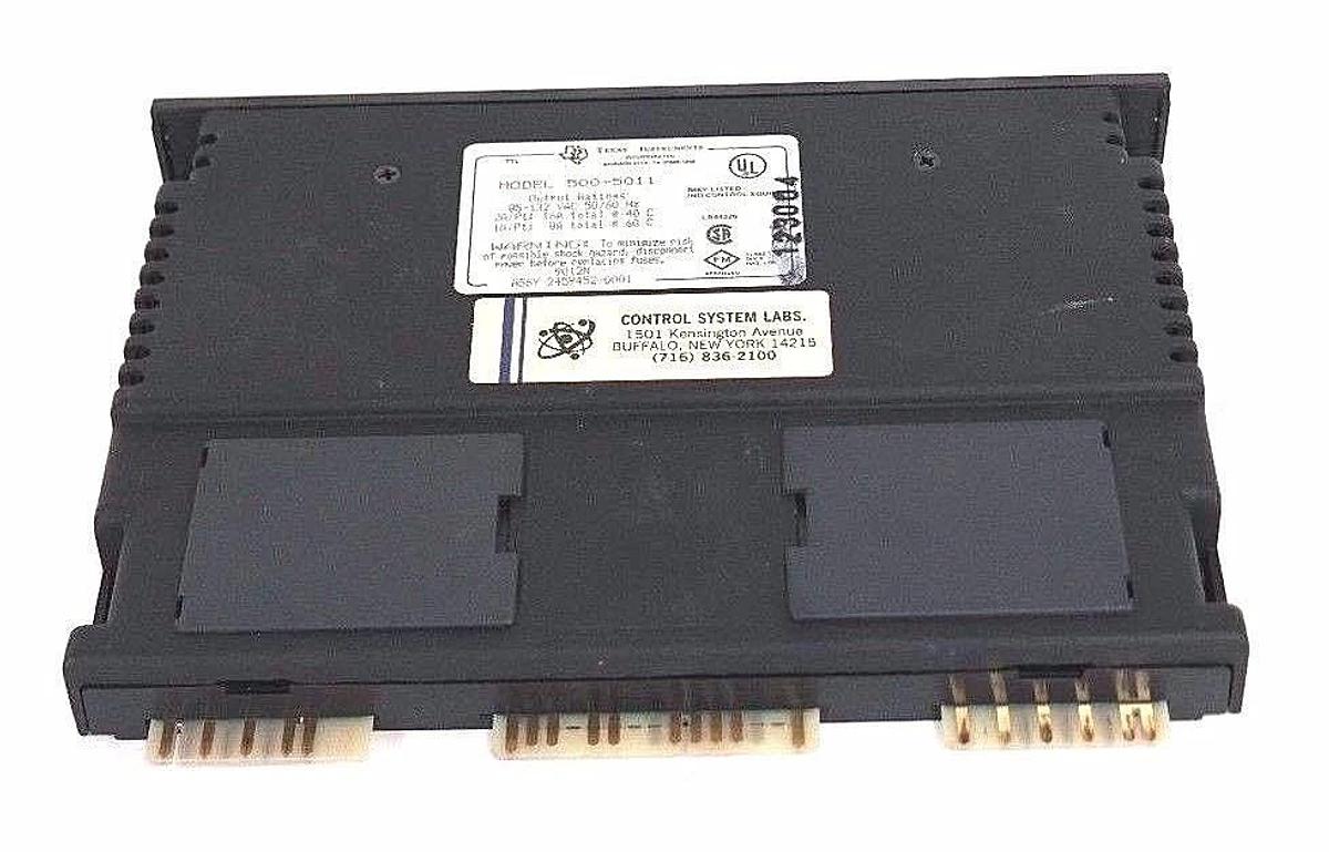 Refurbished REPAIRED TEXAS INSTRUMENTS 500-5011 OUTPUT MODULE 2AMP, 120VAC, 8POINT, 5005011