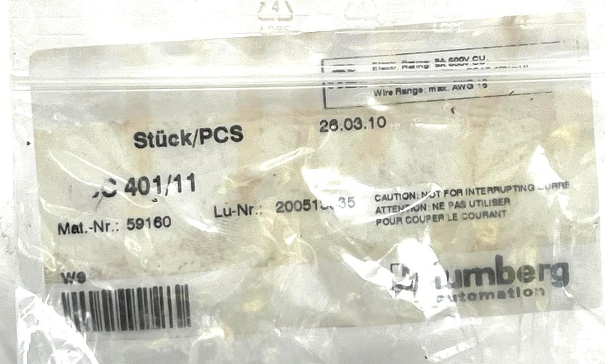 2 LUMBERG AUTOMATION RSC 401/11 7/8" 4-Pin Male Power Field Attachable Connector