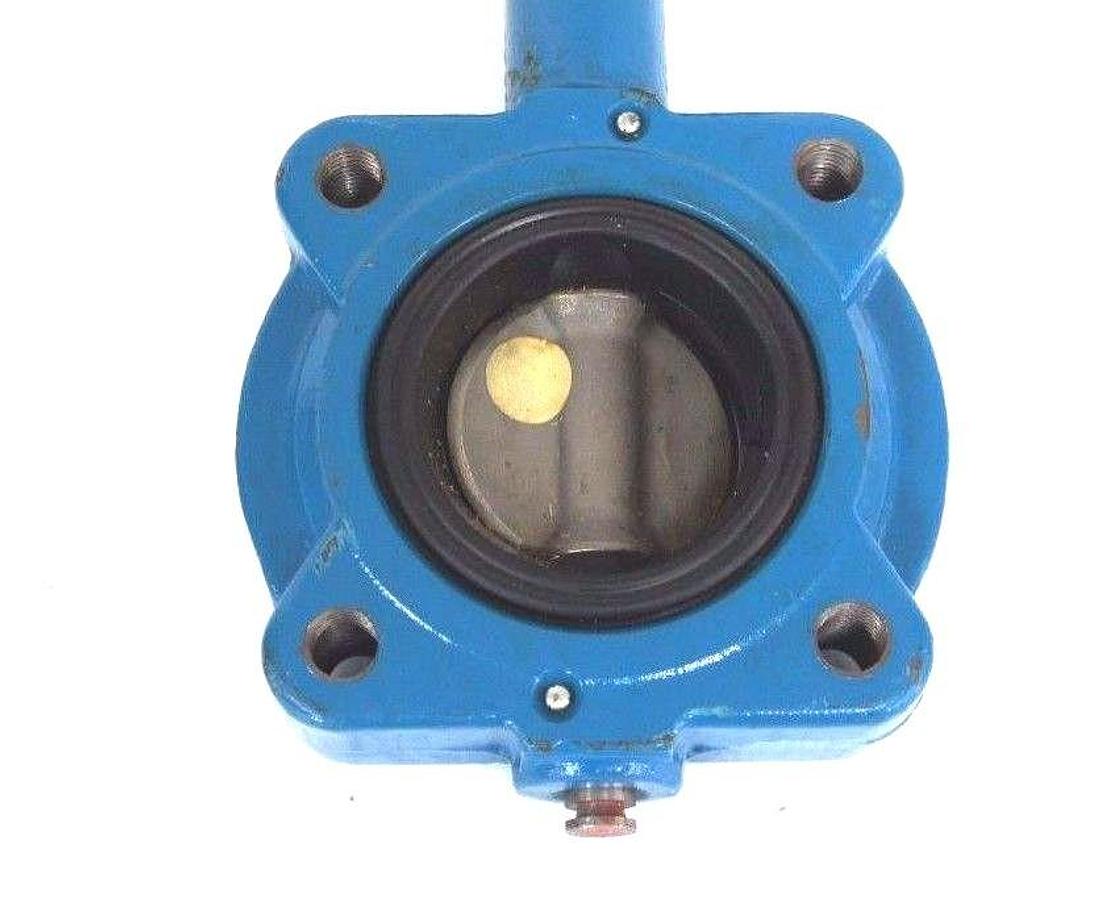 Used NEW GRINNELL LC-8171-4 SERIES 8000 BUTTERFLY VALVE 2.5" 250 MAX WP W/O HANDLE