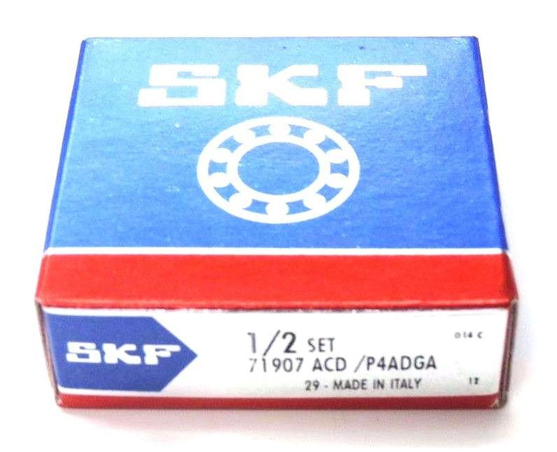 Used NIB SKF 71907 ACD /P4ADGA SUPER PRECISION BEARINGS 1/2 SET, 71907ACDP4ADGA