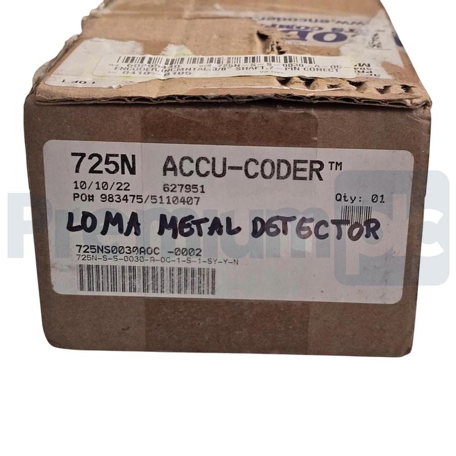 Accu-Coder 725N-S-S-0030-A-OC-1-S-1-SY-Y-N Incremental Shaft Encoder 3/8" 7-Pin