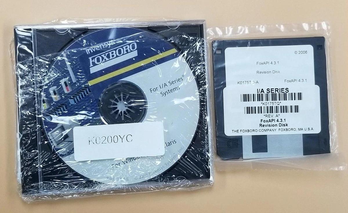 Used NIB INVENSYS / FOXBORO K0200WF V7.xP79/80 WS REDUNDANT NETWORK SOLARIS MEDIA