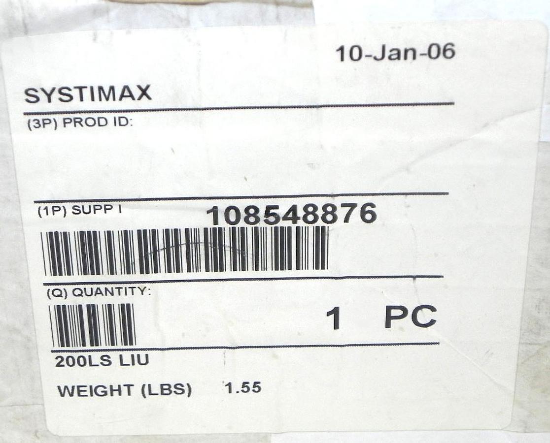 NIB SYSTIMAX 200LS LIU INTERCONNECT UNIT BLACK