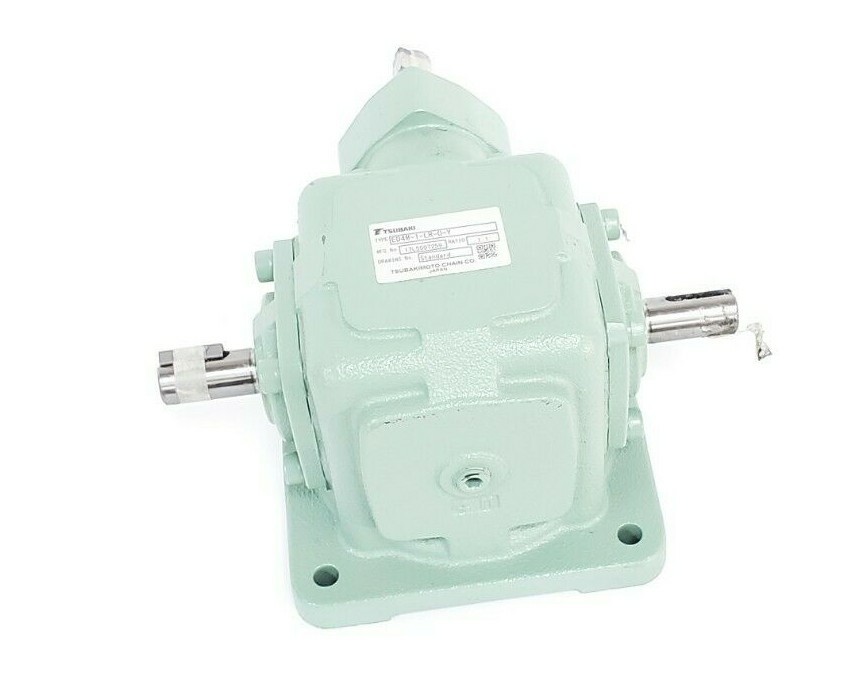 Used NEW TSUBAKI ED4M-1-LR-O-Y MITER RIGHT ANGLE GEAR REDUCER 1:1 RATIO ED4M-1-LR-0-Y