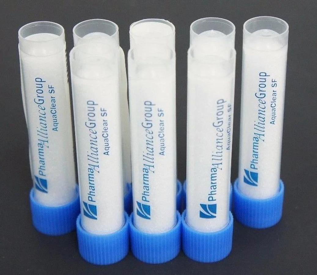 Used LOT OF 8 NEW PHARMA ALLIANCE GROUP AQUACLEAR BIOCIDE, SF EASY TUBE 10 GMS