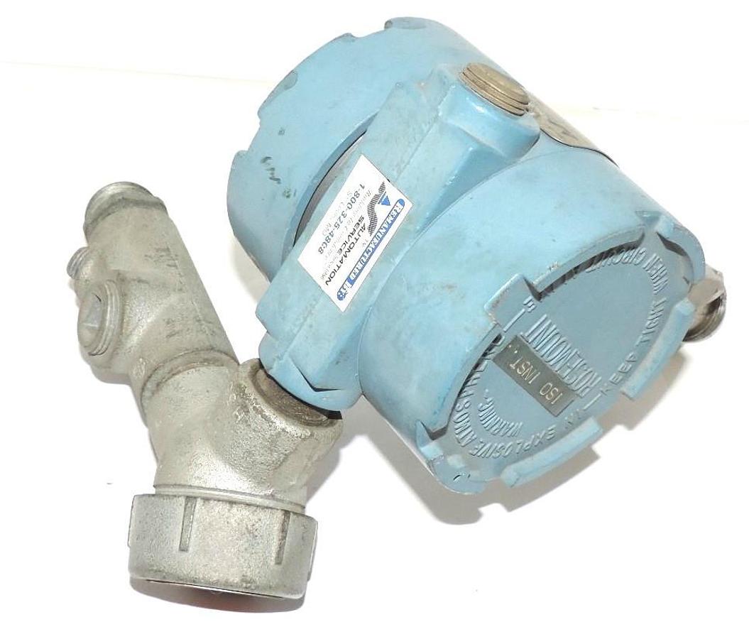Used ROSEMOUNT I144G0120A22 CONTROL TRANSMITTER W/ CROUSE-HINDS LBY235 CONDUIT ELBOW