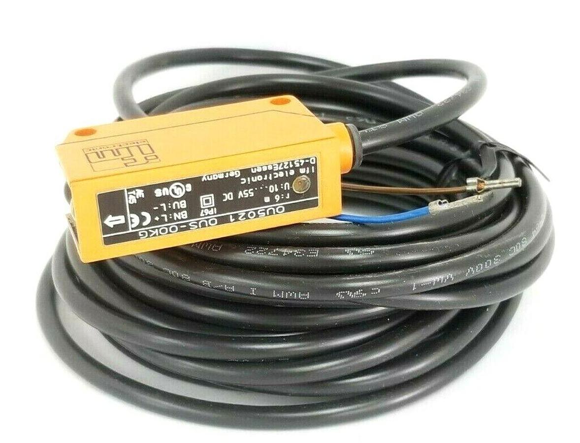 Used NEW IFM EFECTOR OU5021 PHOTOELECTRIC IR 800NM THRU BEAM W/6M CBL OUS-OOKG